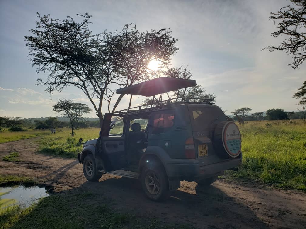 Tourist vehicle - Gorilla trekking in Uganda